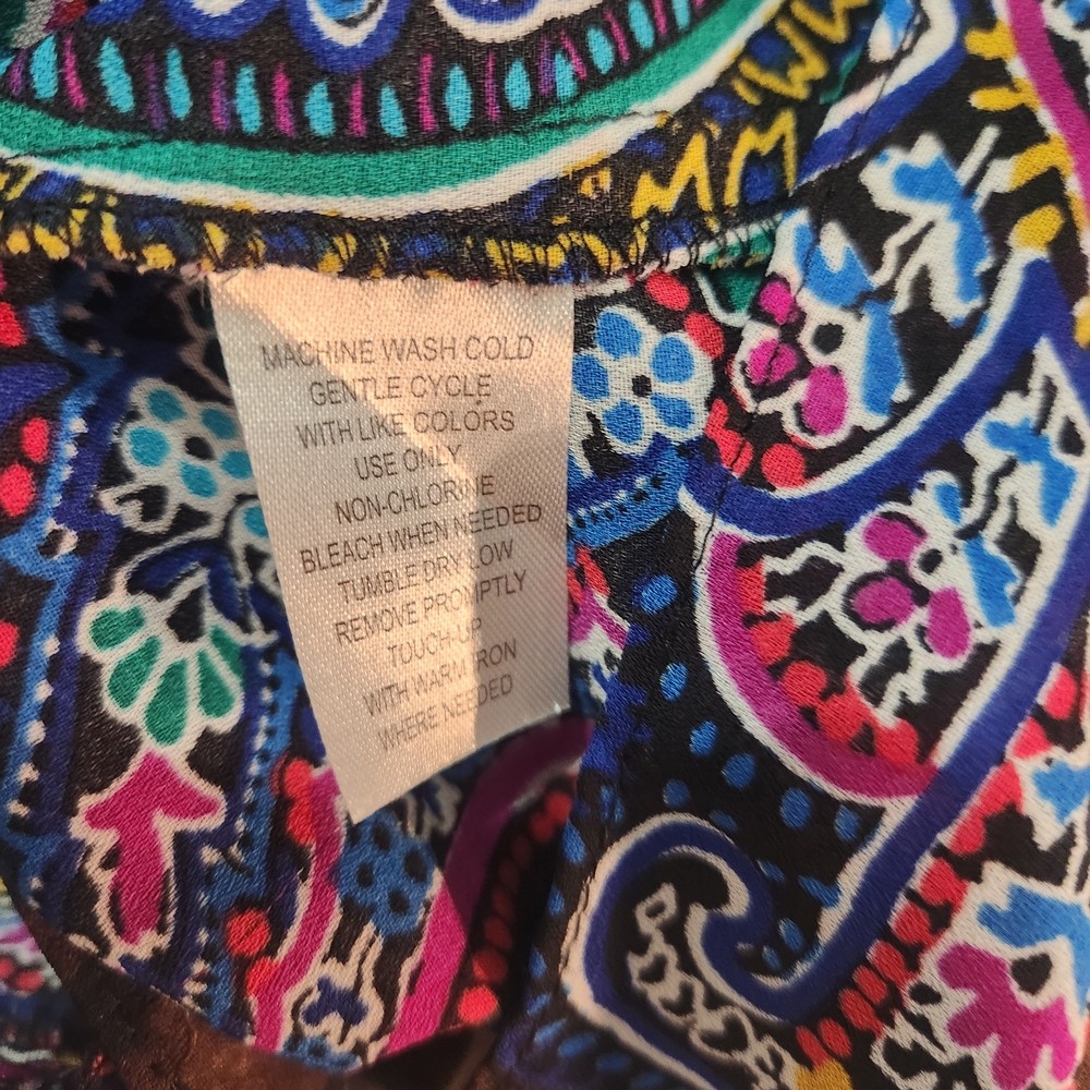Sunny Leigh Multicolor Paisley and Leopard Blouse - Picture 14 of 14